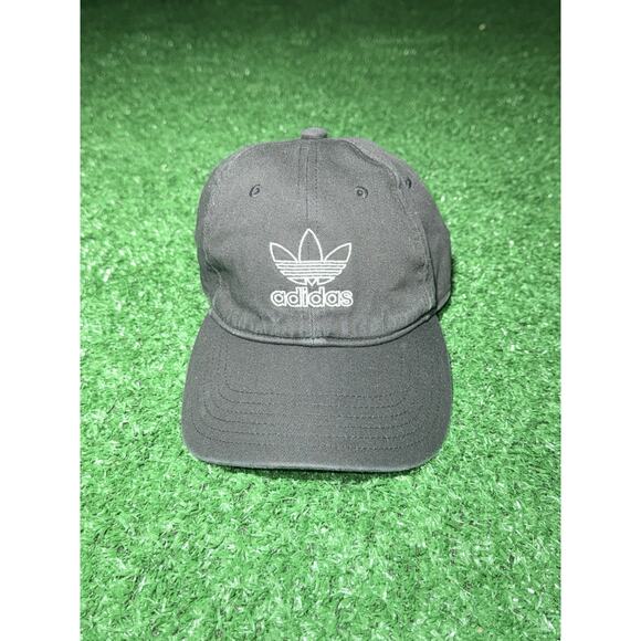 Adidas Hat Cap Womens Strapback Adjustable OSFW Trefoil Logo Baseball - Picture 1 of 6